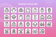 Fashion Icons Set - Line, an Outline Icon by Kmg Design (Thumbnail 2 of 2)