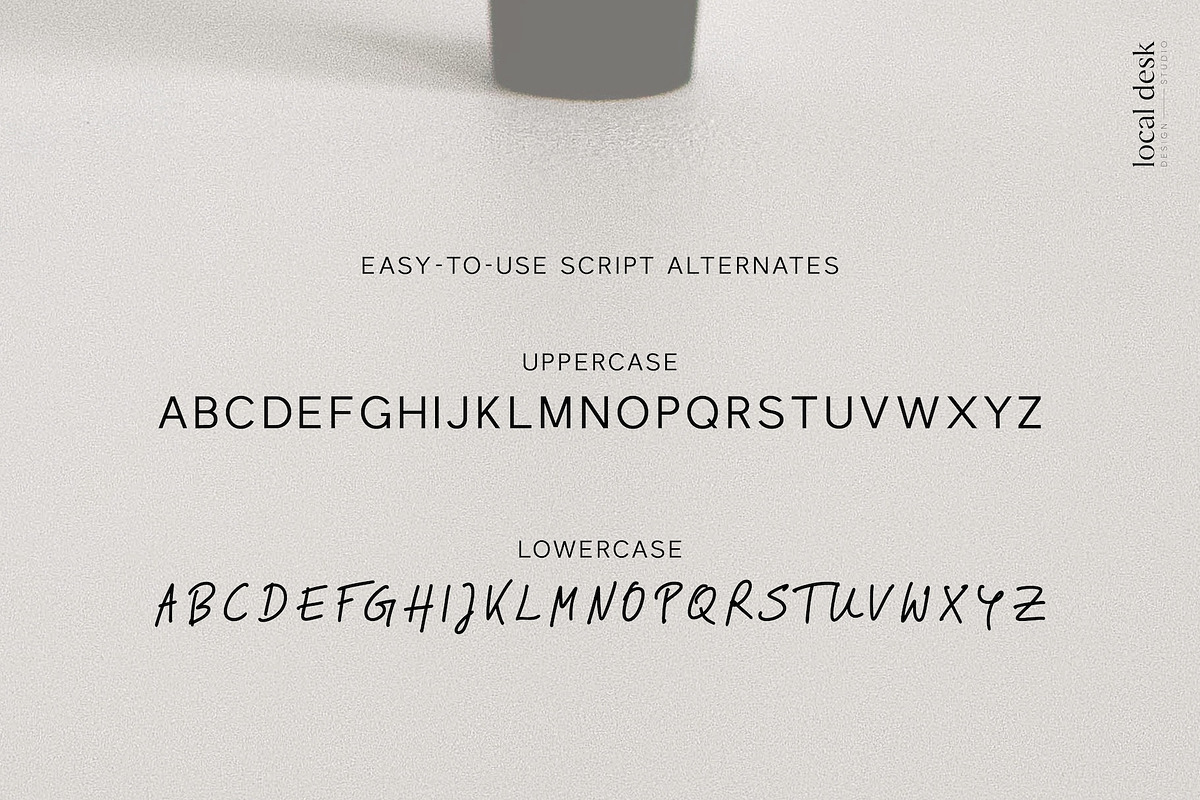 Margie – Sans with Script Alternates, a Sans Serif Font by Local Desk Designstudio (Photo 7 of 15)