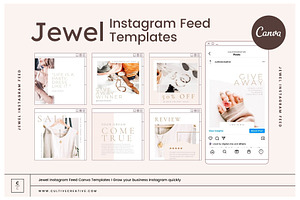 Jewel Instagram Feed Canva Templates