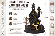 Halloween Haunted House Mansion, an Object Graphic by WoodoraCut (Thumbnail 2 of 9)