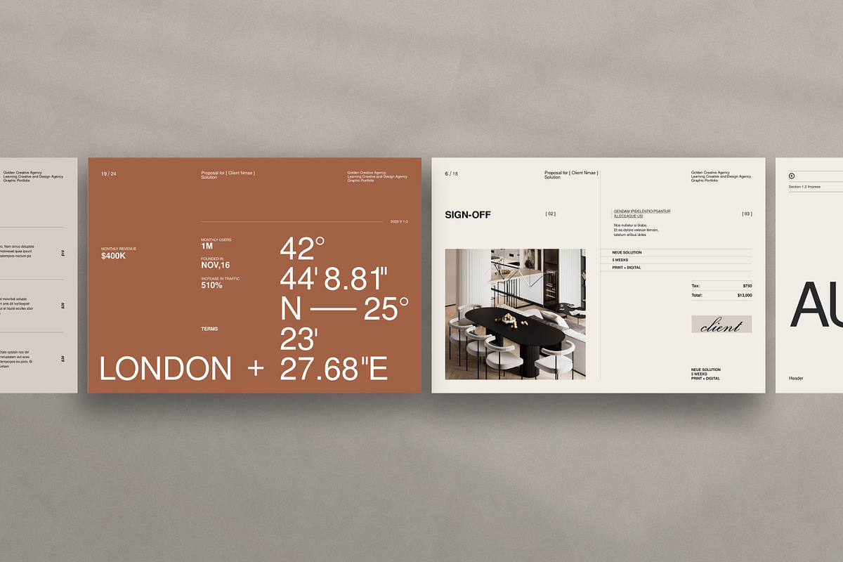Brand Proposal Template, a Brochure Template by GoldenPixelStudio (Photo 4 of 10)