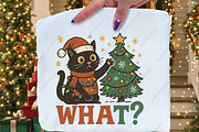 Christmas Cat what png sublimation, an Illustration by CraftArtStudio (Thumbnail 4 of 4)