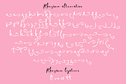 Rhesymo Brush Script, a Script Font by madeDeduk (Thumbnail 7 of 8)