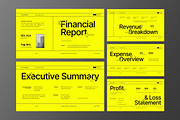 Yellow Financial Report PPT, a Presentation Template by Aiyari Graphic (Thumbnail 2 of 5)