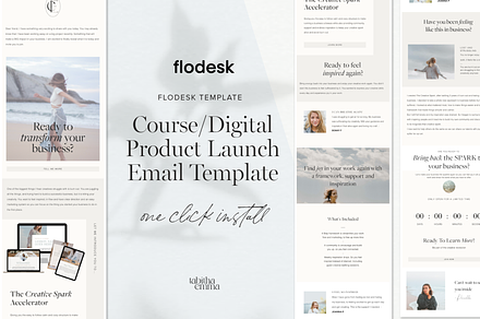 Flodesk Course Launch Template, an Email Template by Tabitha Emma