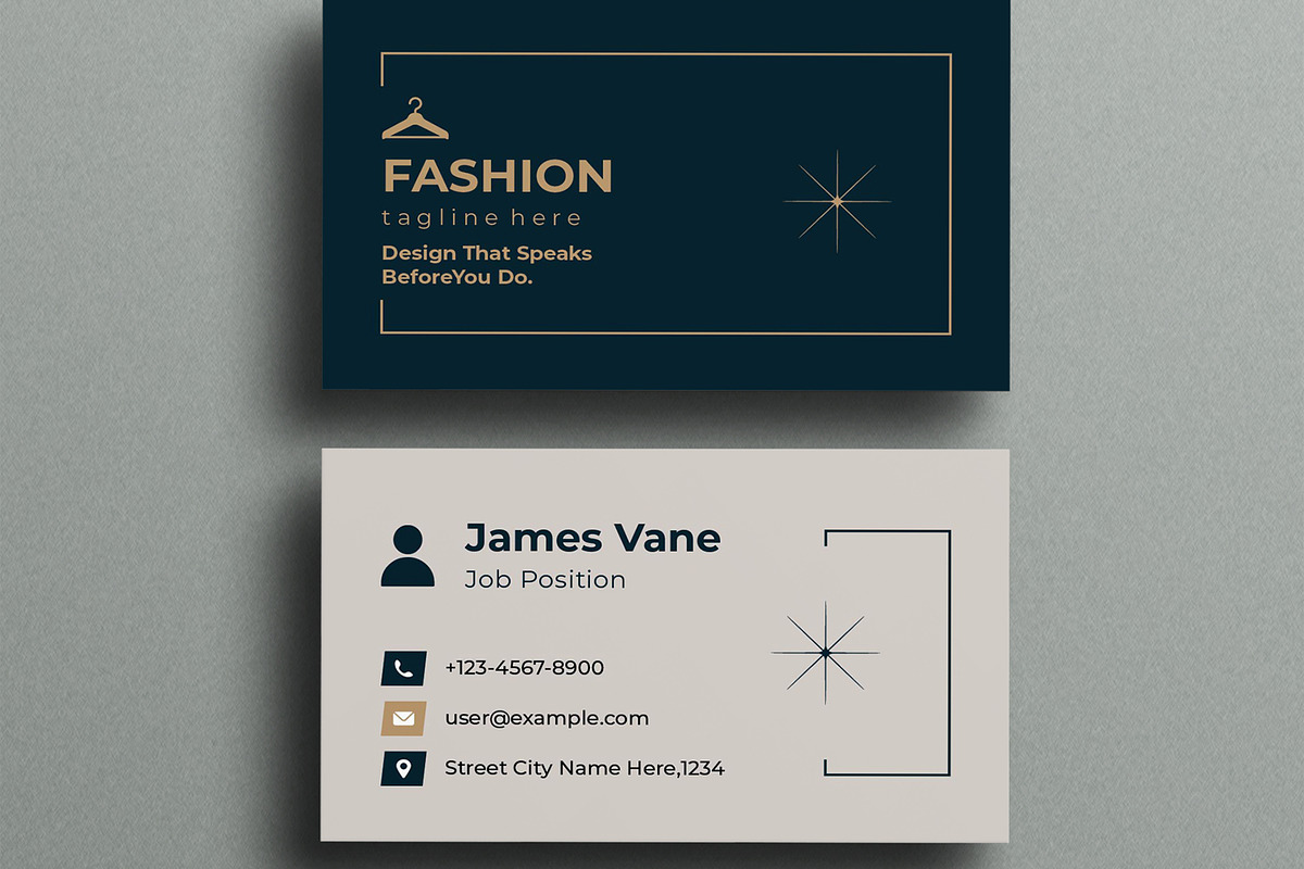 Fashion Business Card Template, a Business Card Template by MightyDesign (Photo 3 of 6)