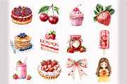 Watercolor Fruit Clipart, an Illustration by Design Market (Thumbnail 4 of 5)