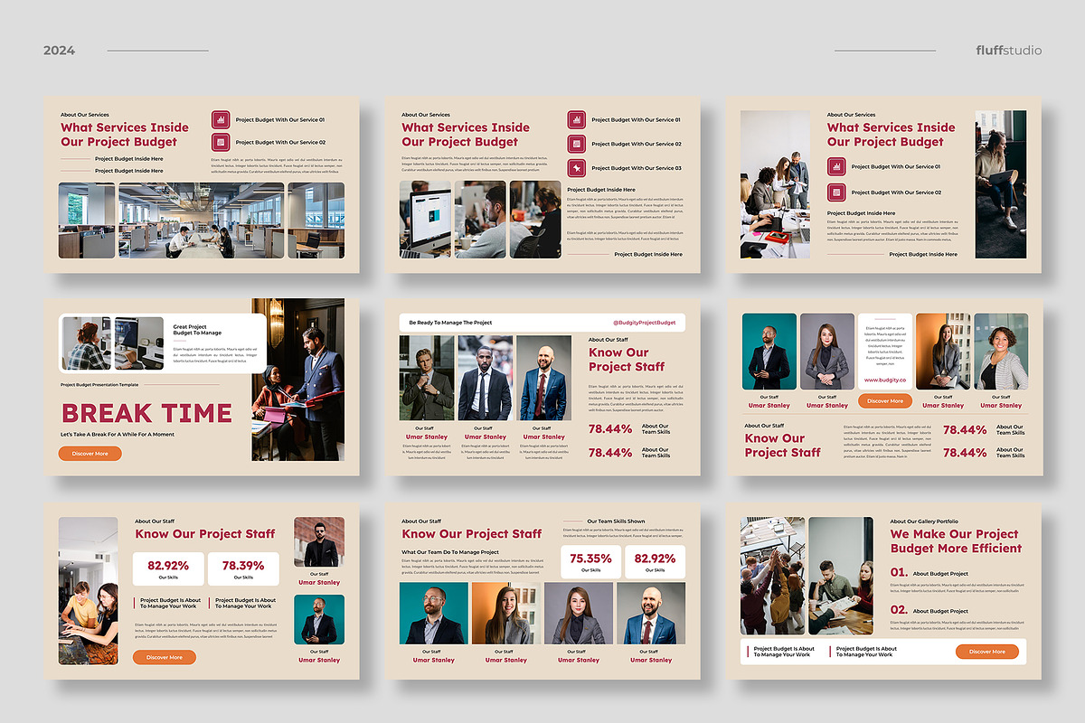 Project Budget Finance Powerpoint, a Presentation Template by fluffstudio (Photo 3 of 4)
