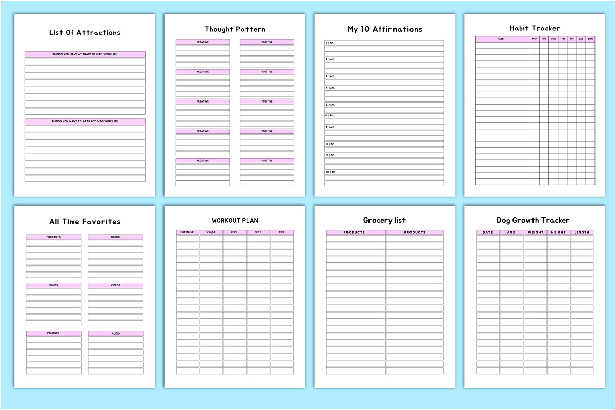 2025 ADHD Planner Canva, a Presentation Template by Designmela01 (Photo 5 of 8)