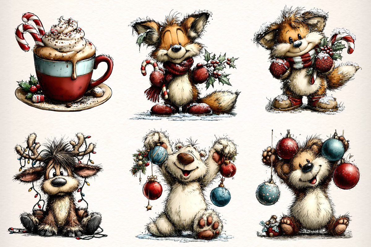 Whimsical Winter Clipart, an Illustration by Dream Creation (Photo 4 of 7)