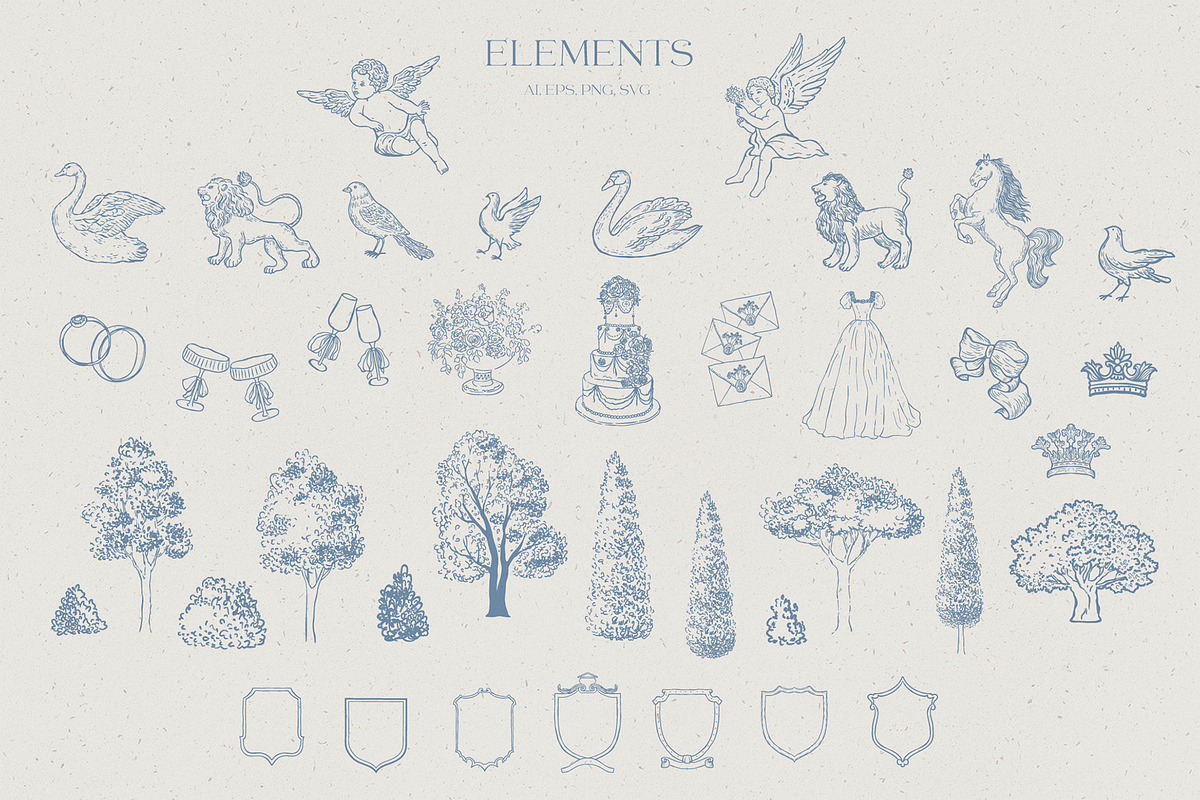 Wedding Design Creator. Vector Art., a Decorative Illustration by Designwork (Photo 6 of 13)