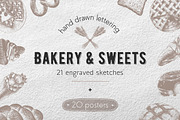 Bakery sketches and lettering, a Decorative Illustration by Akimo Mia (Thumbnail 1 of 10)
