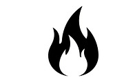 Bold black fire flame icon vector, an Illustration by Amazin_art (Thumbnail 5 of 29)