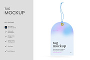Clothing Tag Mockup with Rope String, an Advertising Mockup by graphypix (Thumbnail 2 of 4)