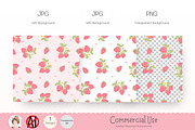Cute Strawberry Pattern Seamless, a Pattern Graphic by Chonnieartwork (Thumbnail 2 of 5)