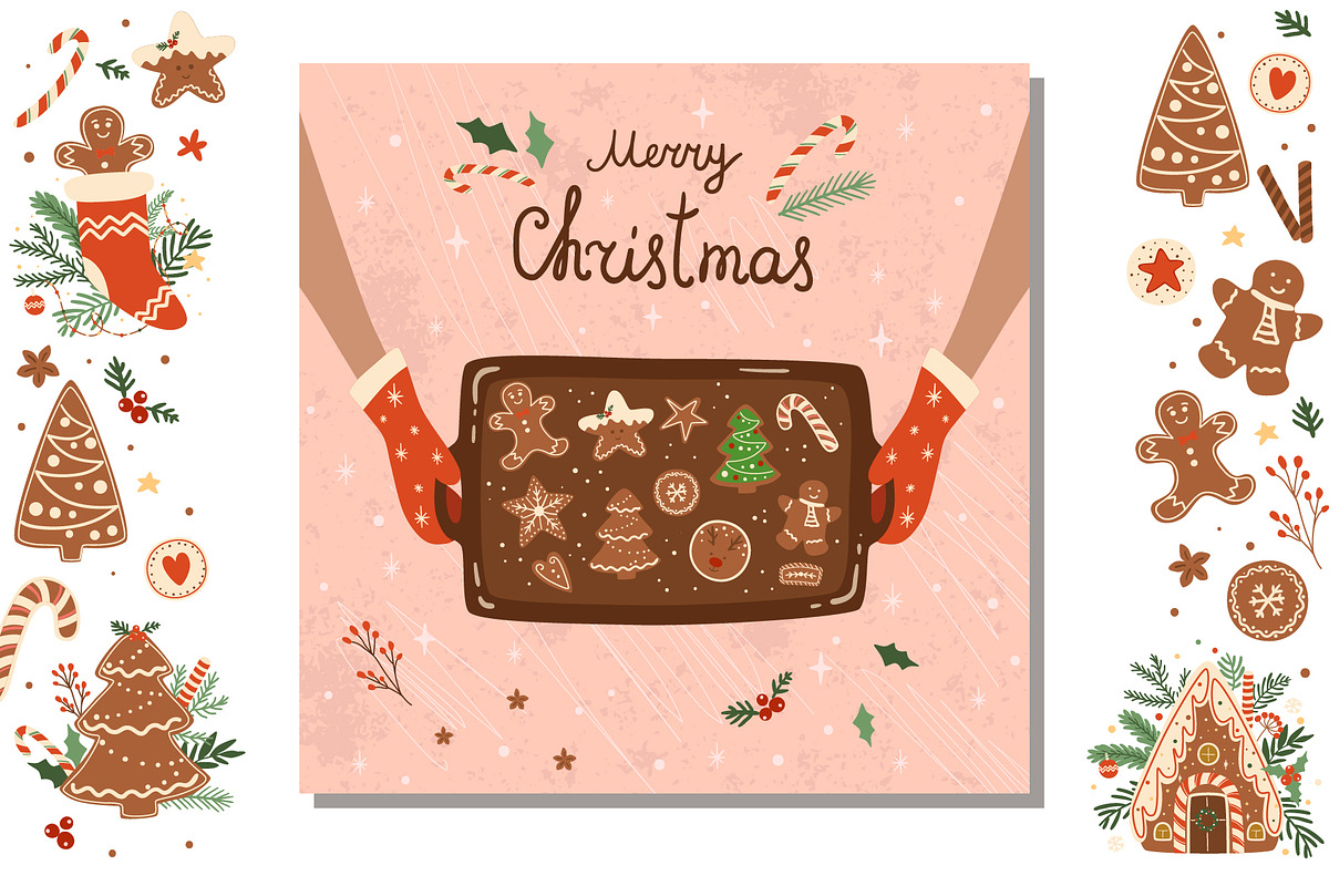 Christmas gingerbread patterns, a Pattern Graphic by Tani Kuzminka (Photo 16 of 20)