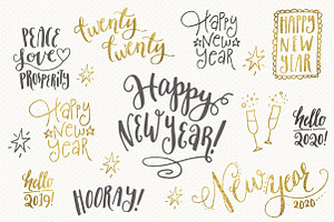 Happy New Year Overlays & Vectors