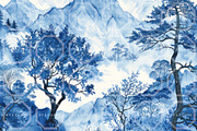 Oriental Whispers Watercolor Bundle, a Texture Illustration by RefinedFantasyStudio (Thumbnail 3 of 9)