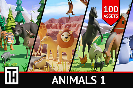 Animals 1, an Animal 3D Model by ithappy