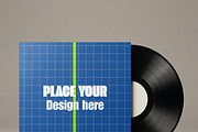 Vinyl Record and Album Sleeve Mockup, a Packaging Mockup by Pixel Foundry (Thumbnail 4 of 6)