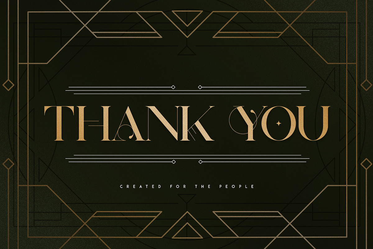 Billionaire Club - Art Deco Serif, a Serif Font by VP Fonts (Photo 12 of 12)
