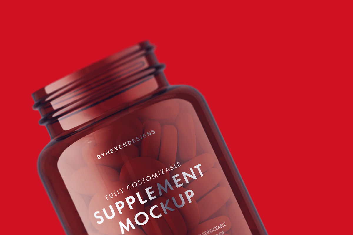 Supplement Bottle Mockup, a Product Mockup by HexenDesigns (Photo 8 of 12)