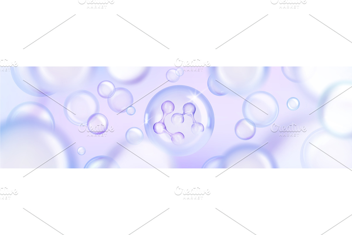 Transparent glass droplets, an Illustration by art PVP - market