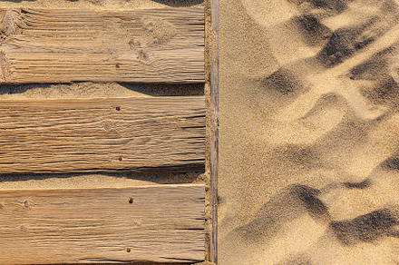 Top view of sandy beach frame., an Abstract Photo by Grafvision photography