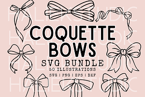 Coquette Bows SVG Illustrations