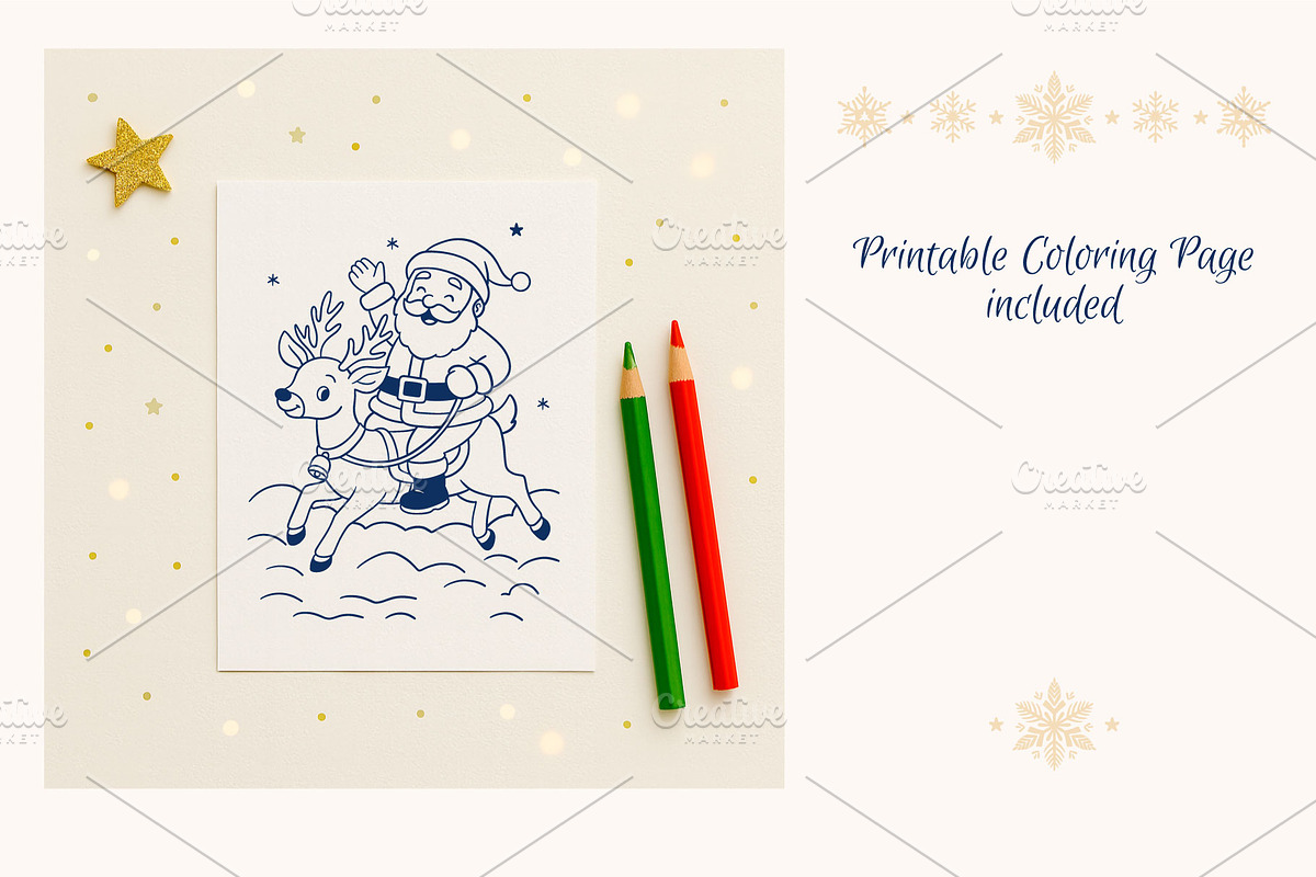 Christmas Clipart for Cards & Prints, a Person Illustration by SvetaGallery (Photo 3 of 4)