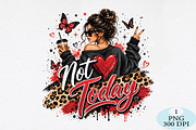 Sassy Messy Bun Girl PNG, a Seasonal Illustration by Daily.Designs (Thumbnail 1 of 5)