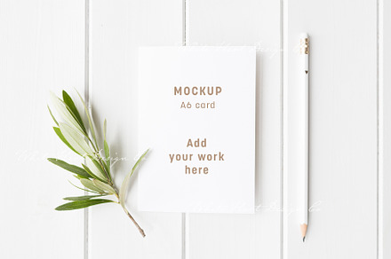 Wedding card mockup - A6