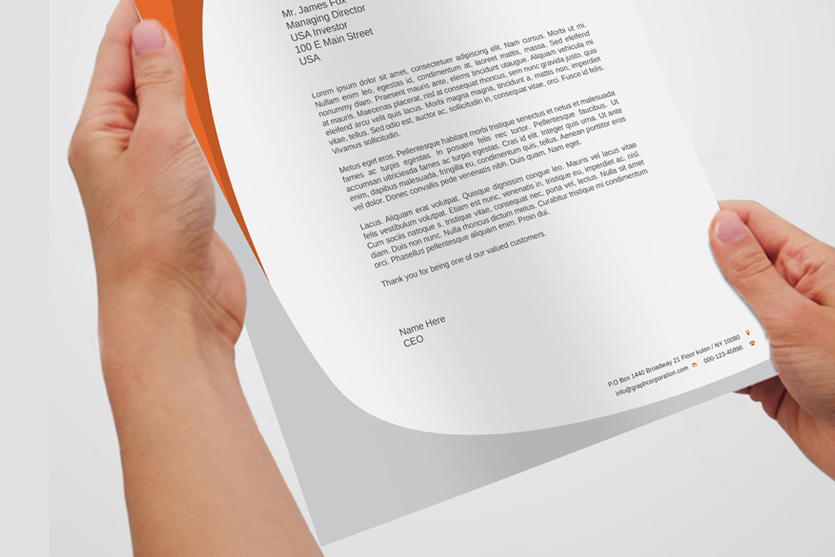 Letterhead, a Stationery Template by asimalikhan555 (Photo 3 of 6)