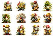 Spring Garden Gnome clipart, an Illustration by Dream Creation (Thumbnail 3 of 5)