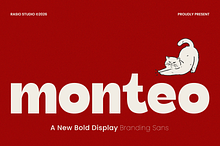 Monteo Bold Display Branding Font