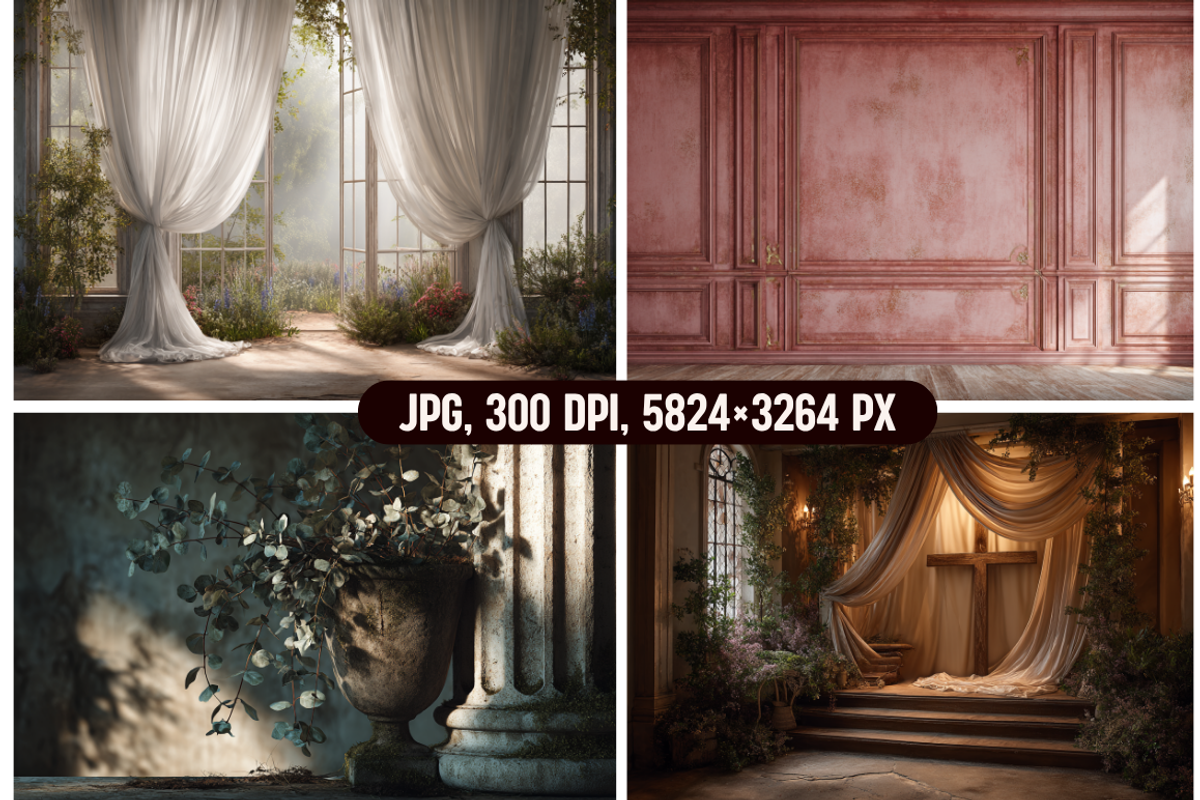 Timeless Wedding Photo backdrops, a Background Graphic by PrintHaven Designs (Photo 2 of 12)