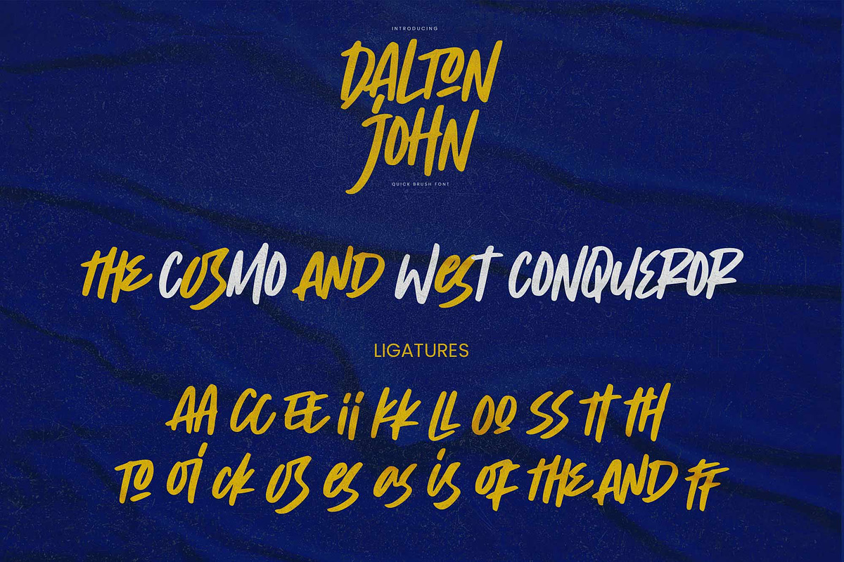 Dalton John – Quick Brush Font, a Handwritten Font by Gassstype (Photo 7 of 8)