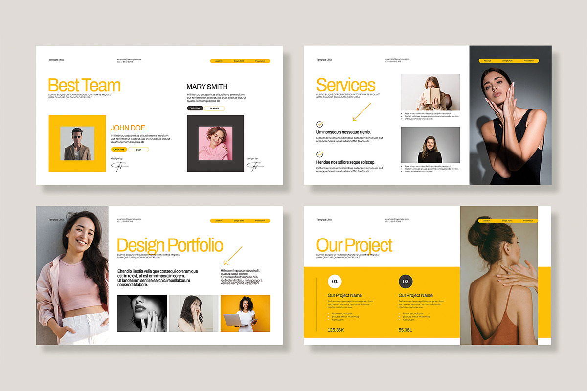 Design Portfolio Presentation, a Presentation Template by MightyDesign (Photo 4 of 8)