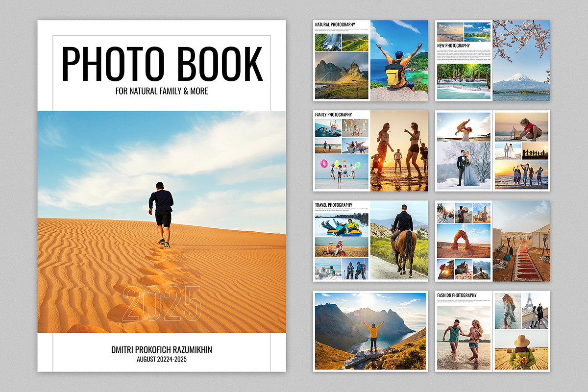 Photo Book Layout Design Template, a Magazine Template by E-Type (Photo 1 of 8)