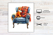 Cozy Rustic Christmas Clipart, an Illustration by Canvas Craft (Thumbnail 7 of 7)
