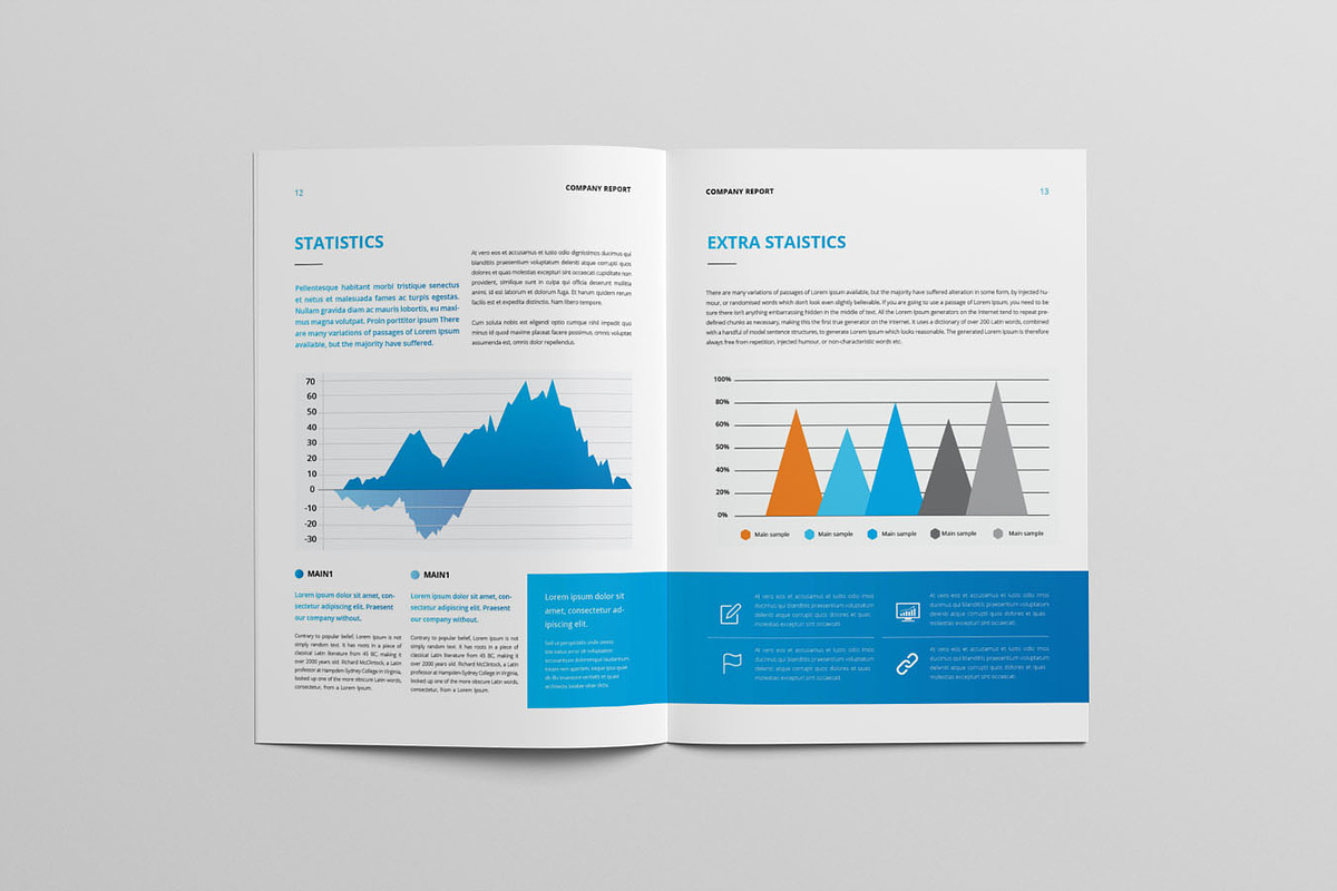 Annual Report Template Word & INDD, a Brochure Template by Taiffco (Photo 5 of 8)