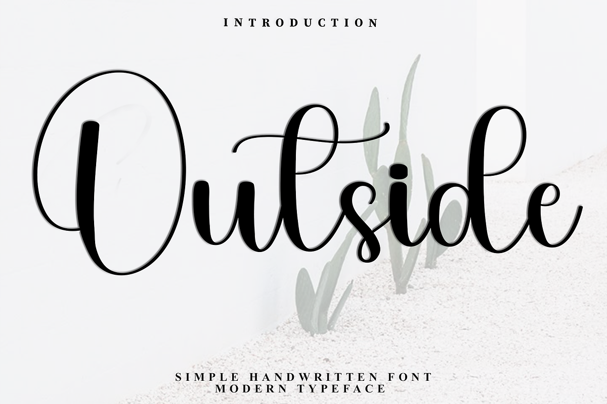 Outside, a Handwritten Font by InermediaSTUDIO (Photo 1 of 8)