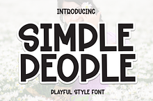 Simple People | Script Font