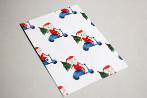 Xmas Watercolor Patterns