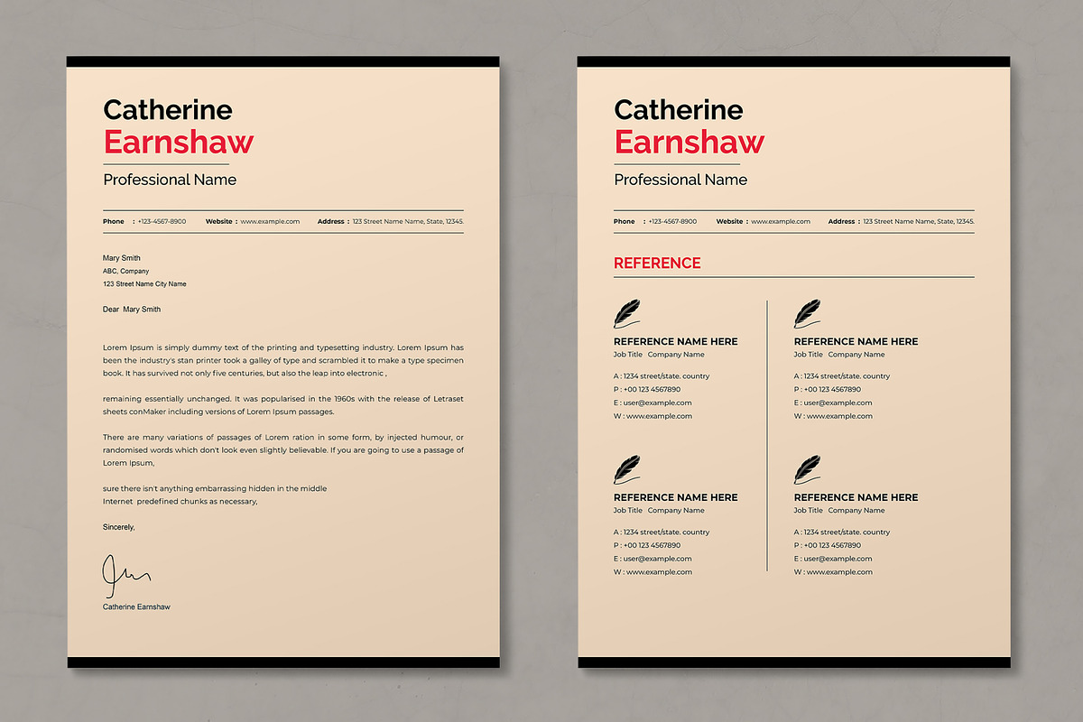 Resume Template, a Resume Template by MightyDesign (Photo 3 of 6)