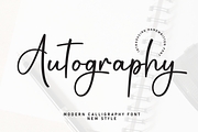 Autography | Script Font, a Handwritten Font by Scratchones (Thumbnail 1 of 8)