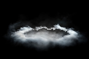 White smoke texture with blank space for text on black background, a Background Photo by AlyaAnd