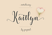 Kaitlyn Script, a Script Font by Graptail (Thumbnail 1 of 7)
