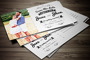 Elegant Wedding Invitation Postcard, an Invitation Template by Graphic Boutique (Thumbnail 1 of 3)