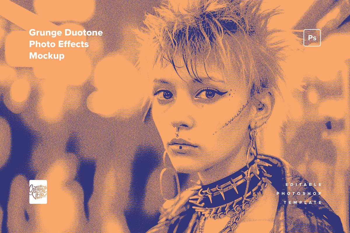 Grunge Duotone Photo Effects Pack, a Layer Style Add-On by Creative Veila (Photo 5 of 12)